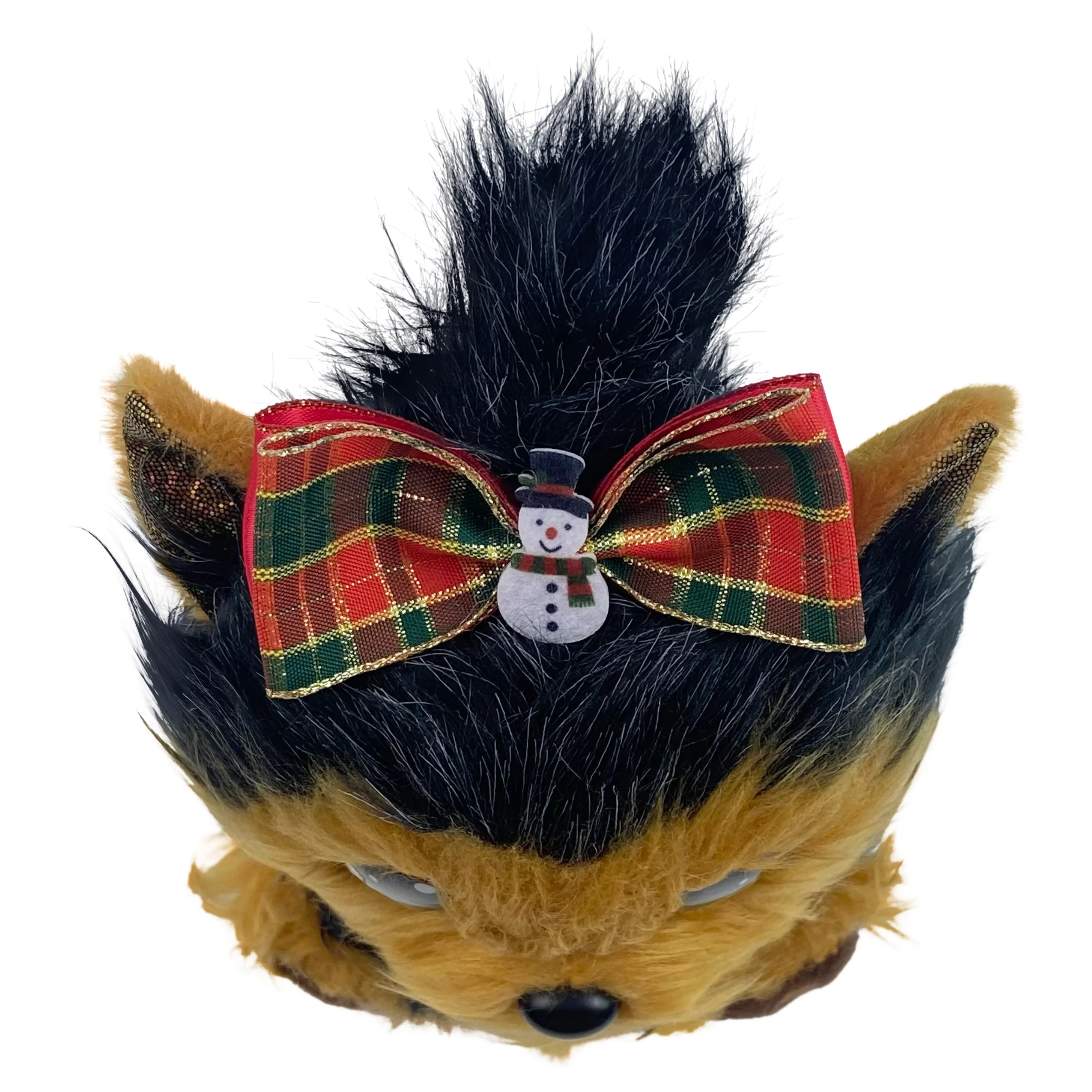 Bitsy Holiday Yorkie with Bow Stuffed Animal - Image 4
