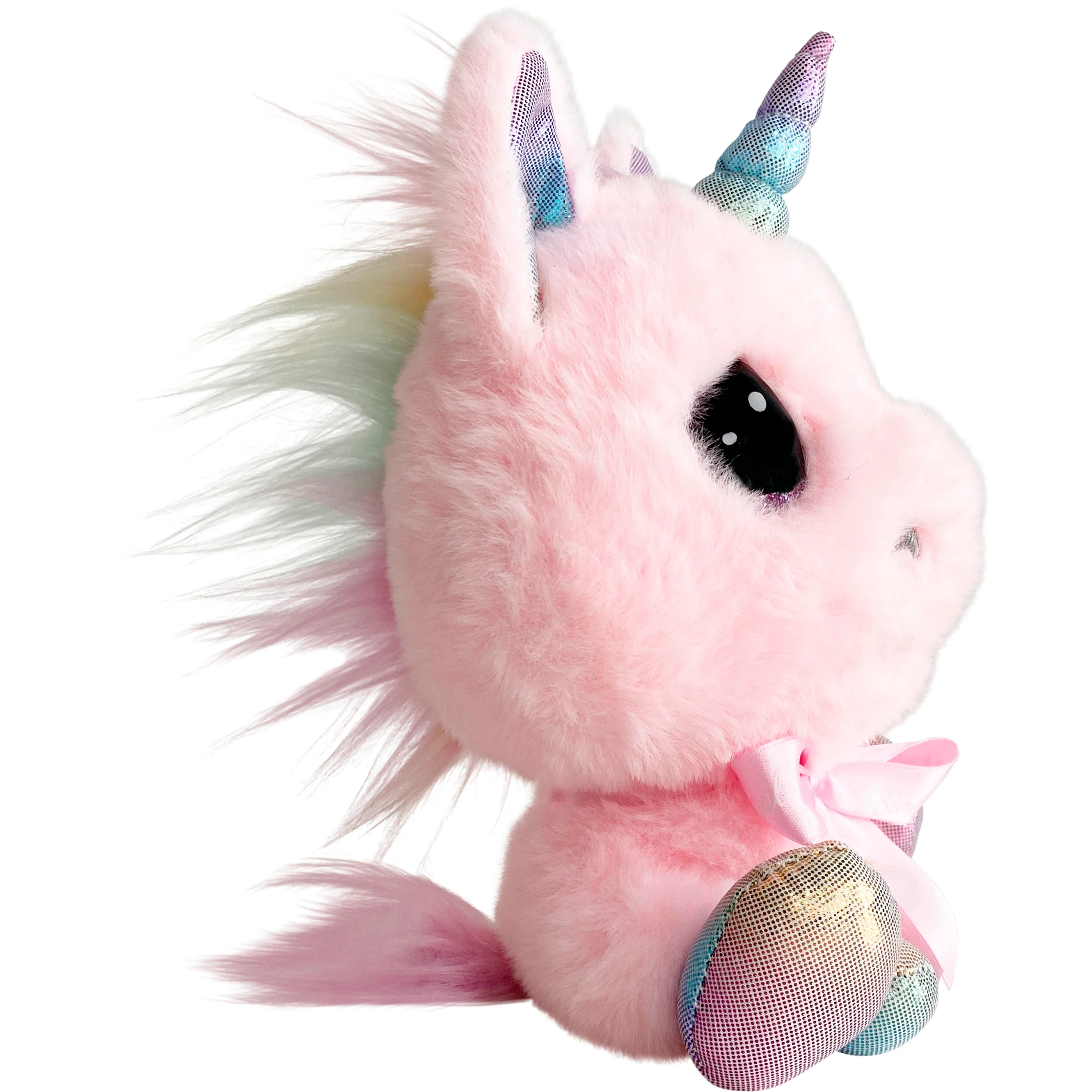Charm Pink Unicorn Stuffed Animal - Image 3